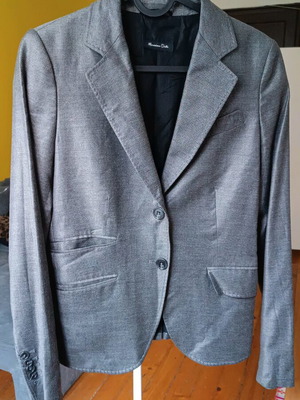 Massimo Dutti wool blazer like new, gray