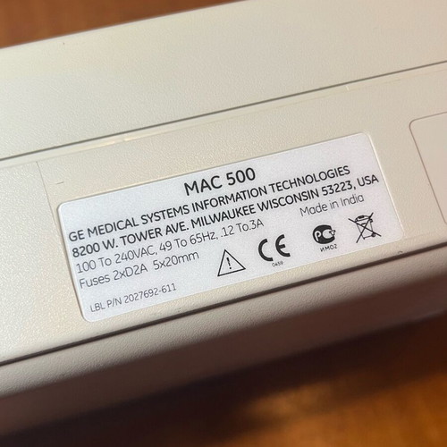 General Electric MAC 500 ECG μεταχειρισμένος ηλεκτροκαρδιογράφος για ανταλλακτικά ή επισκευή