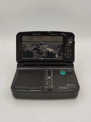 Sony ICF-C2500 φορητό ψηφιακό ραδιόφωνο-ρολόι παγκόσμιας ώρας