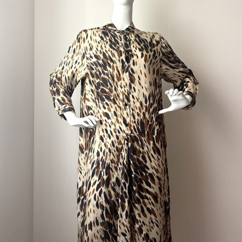 Boss Hugo Boss Silk Safari Style Dress Medium Size Like New