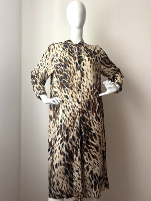 Boss Hugo Boss Silk Safari Style Dress Medium Size Like New