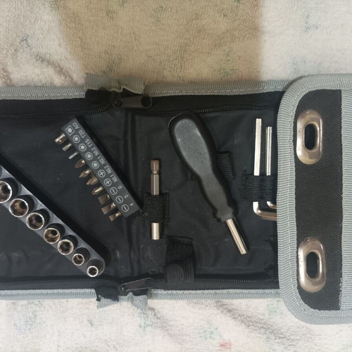 Tool set like new with sockets, Allen keys, and screwdrivers in case