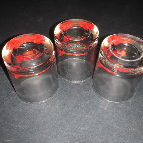 Set of 3 Kahlúa logo shot glasses used