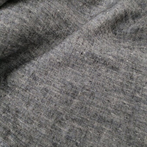 Linen fabric thin 130x150cm gray with beautiful texture new