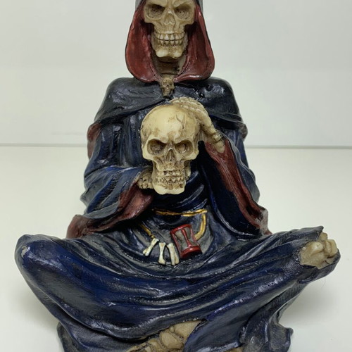Gothic decorative figure Grim Reaper used, synthetic porcelain