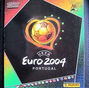 PANINI UEFA EURO 2004 PORTUGAL άλμπουμ με 5 αυτοκόλλητα