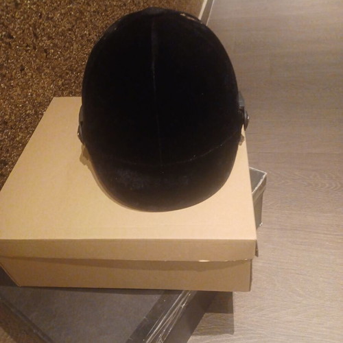 Horse riding helmet used, 3 different, one brown