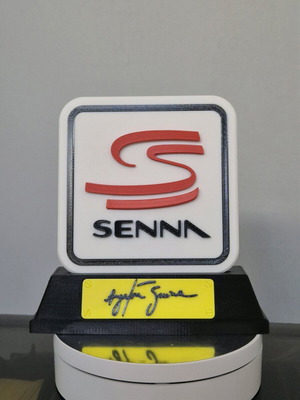 Ayrton Senna Συλλεκτικό Διακοσμητικό 3D Print σαν καινούργιο, επίσημο αντίγραφο