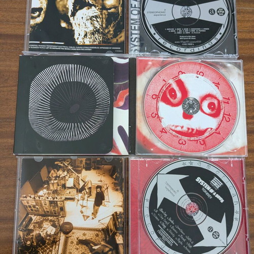 System of a Down pack of 3 used original metal CDs
