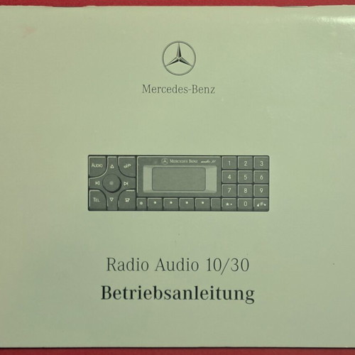 Mercedes Becker Radio Audio 10/30 user manual used