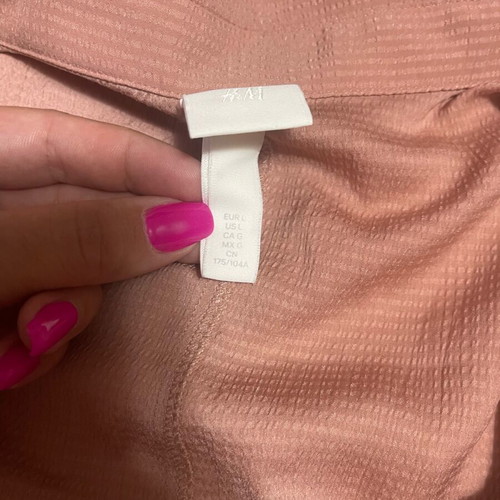 H&M long dress large pink like new