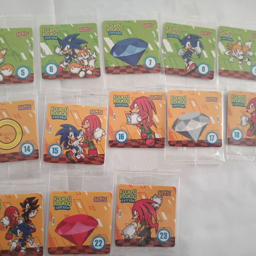 Sonic Koukouroukou Stickers New Pack of 23 Sealed