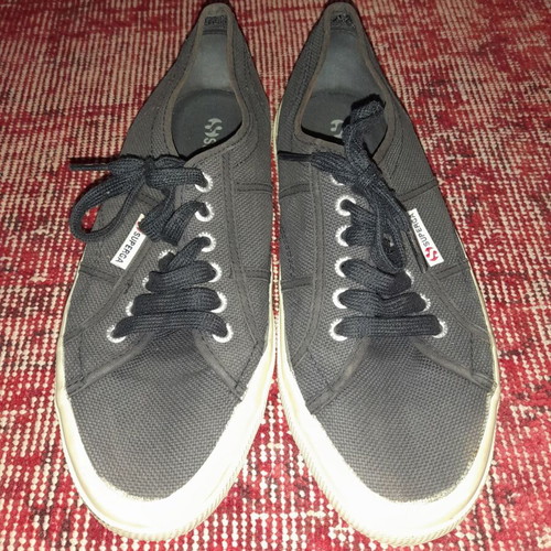 Superga canvas shoes used, size 42, blue