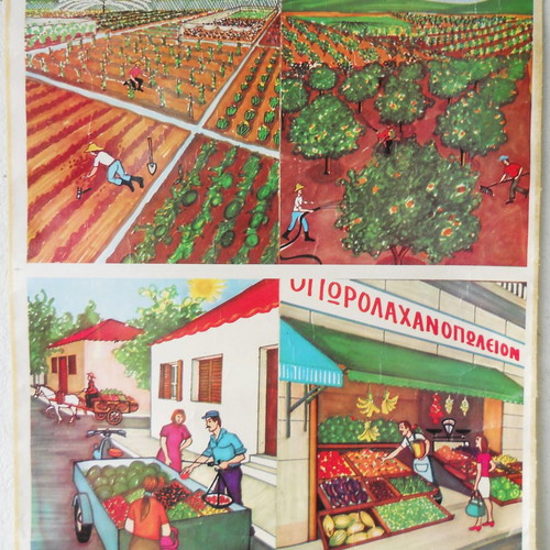 Old school map Gardener - Greengrocer used