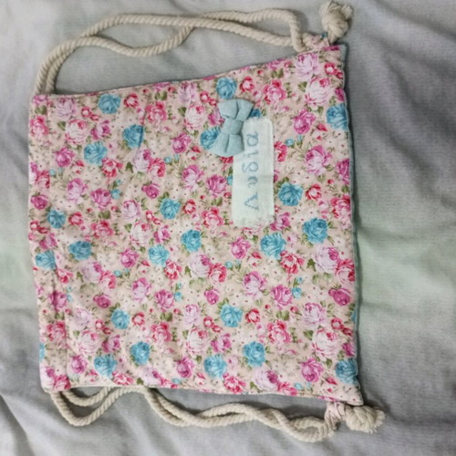 Handmade fabric backpack like new, multicolored