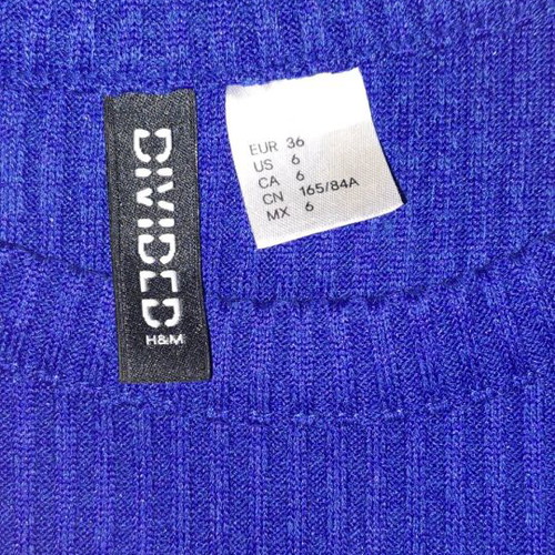 H&M Mini Stretch Dress Blue Like New, Size S