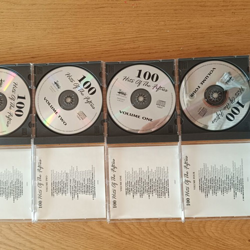 100 Hits of the 50s Rock CD set used, 4 discs