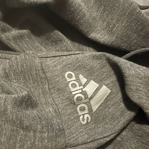 Adidas women's hoodie jacket like new, dark gray-black