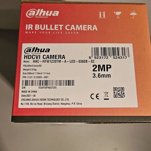 Dahua CVI 2.0Mp Full Colour HFW1239TM CCTV Camera new, Full HD 1080p, waterproof, microphone