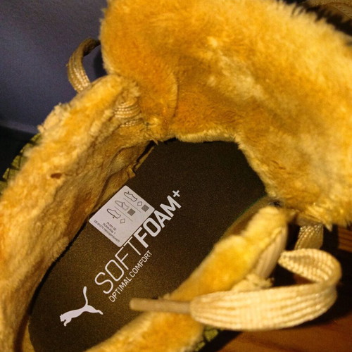 Puma men's boots like new, size 43, beige and yellow
