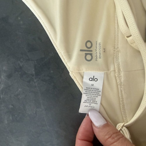 Alo Yoga Bra butter yellow like new, size M