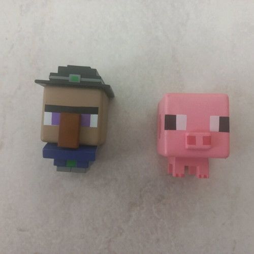 Minecraft figures used, set of 2
