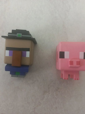 Minecraft figures used, set of 2