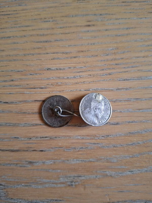Silver Cufflinks from Ethiopian Coins used