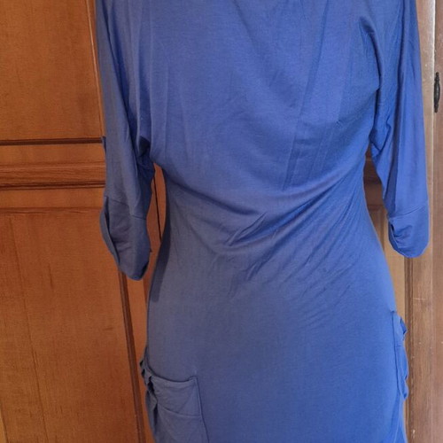 Blue short-sleeve dress like new