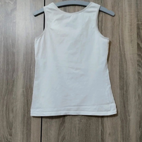 Cotton sleeveless top size M like new, white