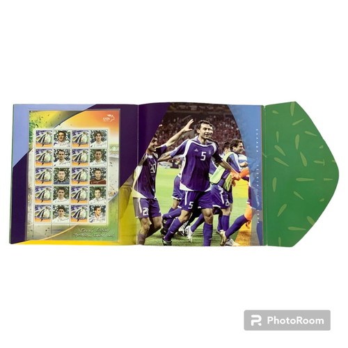 Euro 2004 collectible stamps new, fully completed booklet