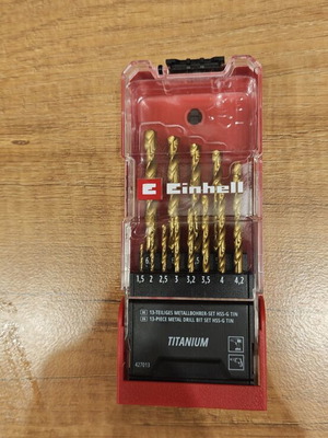 Einhell Titanium Drill Bit Set 13 Pieces for Metal