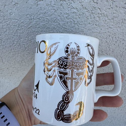 Coffee mug with Scorpio zodiac sign new