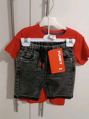 Boys' summer set Funky new, red