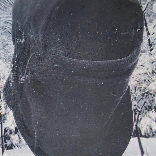 Balaclava full face like new, black, thermal fleece