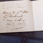 French letter of correspondence 1841 used with two red stamps