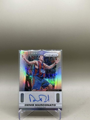 Denis Marconato 2024-25 Panini Prizm EuroLeague Retro Auto Silver card like new