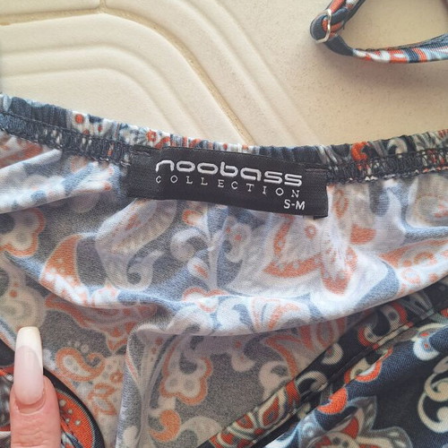 Noobass Floral Jumpsuit S-M with Paisley Print, like new