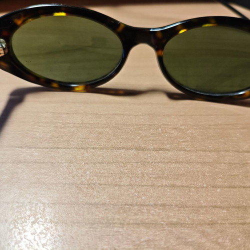 Vintage Symbol sunglasses tortoise shell frame with green lenses used