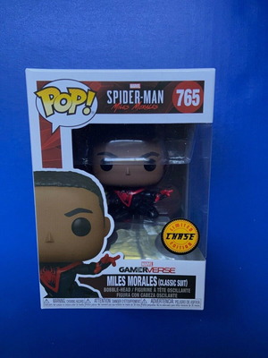 Funko Pop Spider-Man Miles Morales Chase #765 Marvel like new, authentic