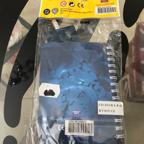 Batman Begins movie school set new with pencil, ruler, sharpener, eraser and notebook DC Comics
