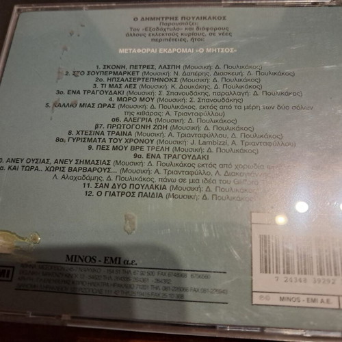 Metaforai Ekdromai O Mitsos CD like new, rock