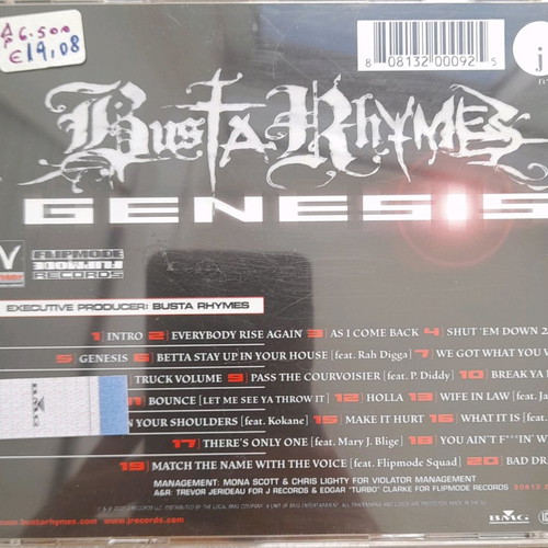 Busta Rhymes Genesis CD hip-hop