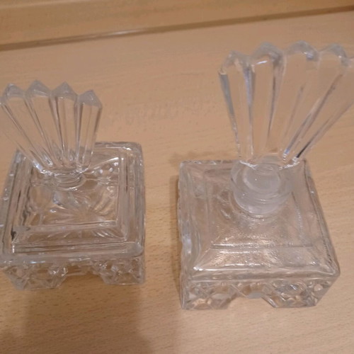 Crystal vintage boudoir set in excellent condition