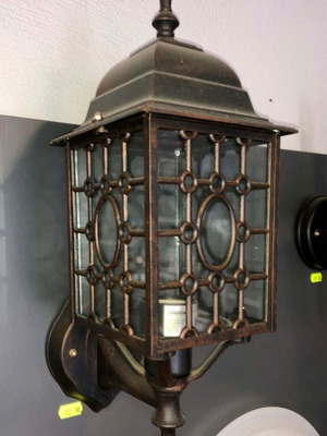 Aluminum Lantern Wall Light new