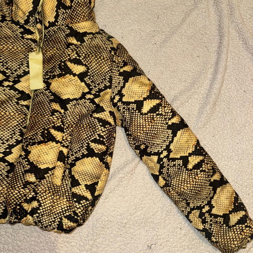 Snake print bomber jacket new unworn, size M