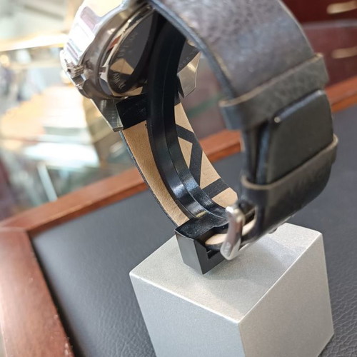 Ρολόι DKNY Black Leather Strap Black Dial καινούργιο ανδρικό