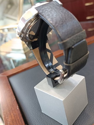 Ρολόι DKNY Black Leather Strap Black Dial καινούργιο ανδρικό