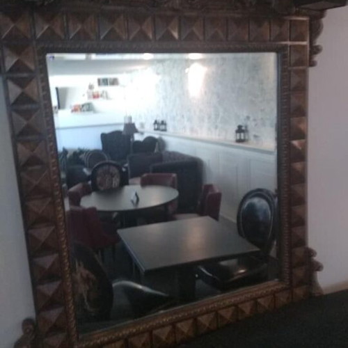 Mirror with solid wood like new, antique