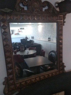 Mirror with solid wood like new, antique